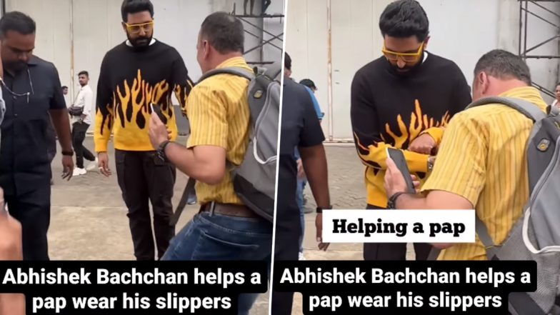 Ghoomer: 'घूमर' के प्रमोशन के दौरान Abhishek Bachchan ने मीडिया वीडियोग्राफर की मदद के लिए बढ़ाए कदम, एक्टर की दयालुता ने जीता यूजर्स का दिल (Watch Video)