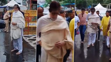 Amitabh Bachchan Visited Siddhivinayak Temple: गणपति बप्पा का आशीर्वाद लेने सिद्धिविनायक मंदिर पहुंचे महानायक अमिताभ बच्चन, बिग बी की भगवान गणेश में है गहरी आस्था (Watch Video)