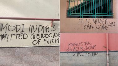 Delhi Pro-Khalistan Slogans: दिल्ली में 5 से अधिक मेट्रो स्टेशन की दीवारों पर लिखे गए खालिस्तान समर्थक नारे, केस दर्ज (See Pics)