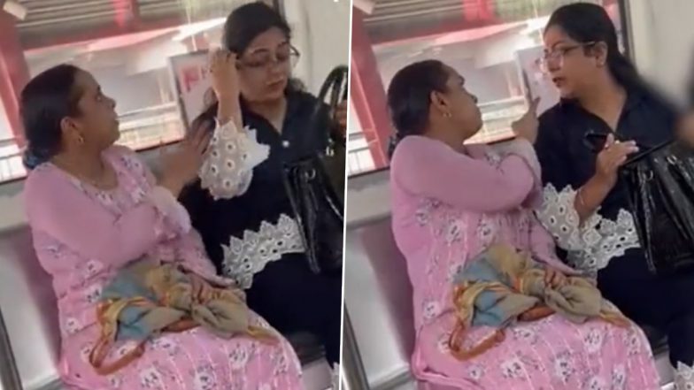 Delhi Metro Women Fight Video: दिल्ली मेट्रो में दो महिलाओं के बीच लड़ाई, एक दूसरे को गाली देते नजर आईं- वीडियो वायरल