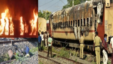 Madurai Train Fire: कोच में रसोई गैस सिलेंडर ले जाने का आरोप, मदुरै ट्रेन अग्निकांड मामले में टूर ऑपरेटर के खिलाफ FIR दर्ज, 9 लोगों की गई है जान