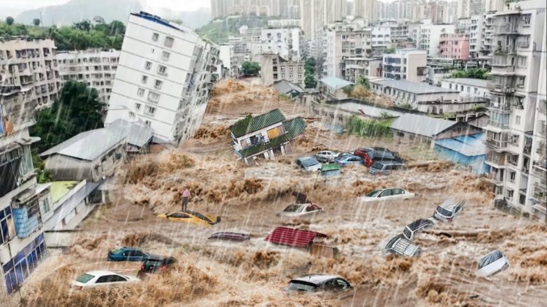 China Floods Video: चीन में बाढ़ से मची तबाही, 10 लोगों की मौत, हज़ारों लोग हुए बेघर, घर-गाड़ी बहे