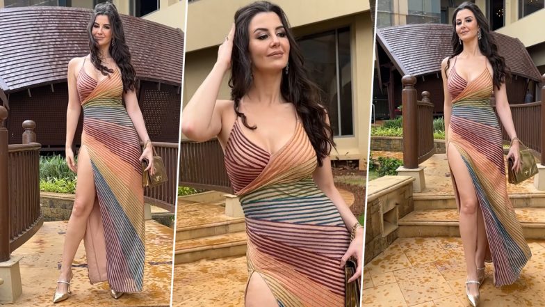 Giorgia Andriani ने सेक्सी बॉडीकॉन ड्रेस पहन बिखेरा जलवा, एक्ट्रेस की कातिल अदाओं ने यूजर्स को बनाया दीवाना (Watch Video)