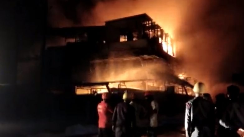 Gujarat Massive Fire Video: भरूच में रितु फार्मा कंपनी में ब्लास्ट के बाद लगी भीषण आग, काबू पाने की कोशिश जारी