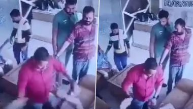 VIDEO: कानपुर में दबंग ने होटल में युवक को बेरहमी से पीटा, वीडियो CCTV में कैद