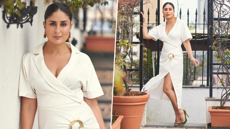 Kareena Kapoor Khan ने व्हाइट आउटफिट में दिए पोज, एक्ट्रेस की तस्वीरें सोशल मीडिया पर हुई वायरल (View Pics)