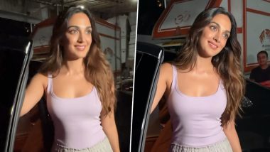 Kiara Advani Video: कियारा आडवाणी कूल लुक में मुंबई की गलियों में आई नजर, एक्ट्रेस ने पैप्स को दिए पोज (Watch Video)