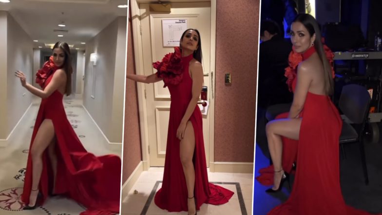 Malaika Arora ने सिजलिंग रेड आउटफिट में Melbourne में बिखेरा जलवा, फैंस ने बरसाया प्यार (Watch Video)