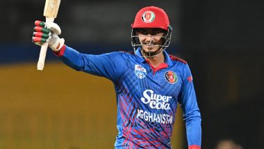 Mujeeb Ur Rahman Slams Fastest ODI Half-Century: मुजीब उर रहमान ने अफगानिस्तान के लिए लगाए सबसे तेज़ वनडे अर्धशतक, पाकिस्तान के खिलाफ तीसरे वनडे में 26 गेंदों पर हासिल की उपलब्धि, देखें वीडियो