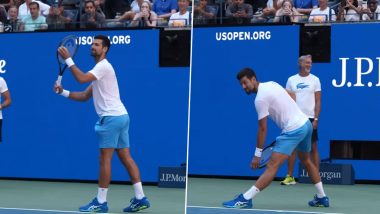 Novak Djokovic’s Hilarious Mimicry Video: ट्रेनिंग सेशन के दौरान नोवाक जोकोविच ने मारिया शारापोवा, निक किर्गियोस का किया नक़ल, देखें हिलरिऔस वायरल वीडियो
