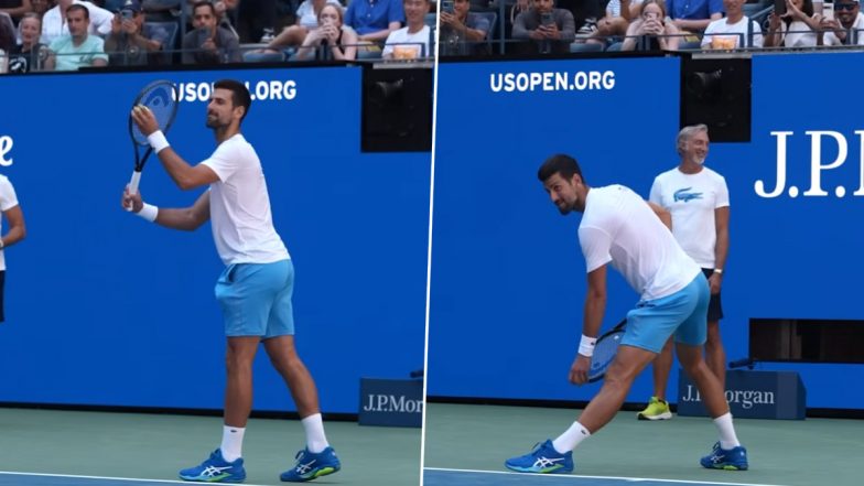 Novak Djokovic&rsquo;s Hilarious Mimicry Video: ट्रेनिंग सेशन के दौरान नोवाक जोकोविच&nbsp;ने&nbsp;मारिया शारापोवा, निक किर्गियोस का किया नक़ल, देखें हिलरिऔस वायरल वीडियो