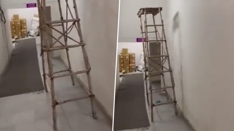 Scary Video: बिना किसी सहारे के अपने आप चलने लगी भूतिया सीढ़ी, डरावना वीडियो हुआ वायरल
