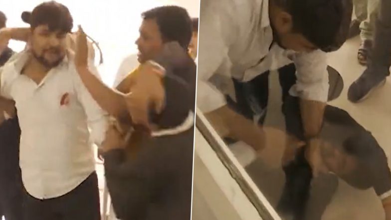 Shoe Thrown at Swami Prasad Maurya: स्वामी प्रसाद मौर्य पर सपा के OBC महासम्मेलन में  युवक ने फेंका गया जूता, पकड़े जाने पर समर्थकों ने जमकर पीटा- VIDEO