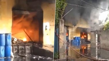 Delhi Chemical Factory Fire Video: दिल्ली में केमिकल फैक्ट्री में लगी भीषण आग, मौके पर 12 दमकल की गाड़ियां मौजूद, काबू पाने की कोशिश जारी