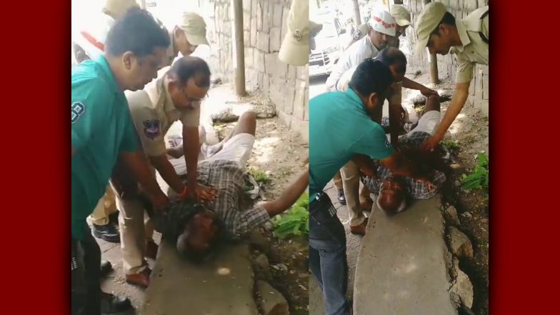 Viral Video: शख्स को आया हार्ट अटैक, 'फरिश्ता' बनकर पहुंचा ट्रफिक पुलिस अधिकारी, वीडियो में देखें CPR देकर कैसे बचाई जान