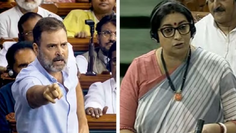 VIDEO: राहुल गांधी पर लोकसभा में सांसदों को फ्लाइंग किस देने का आरोप, देखें इसपर क्या बोली स्मृति ईरानी