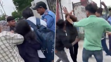 UP Students Fight Video: कानपुर में छात्रों के दो समूहों के बीच जमकर चले थप्पड़, लात, घुंसे