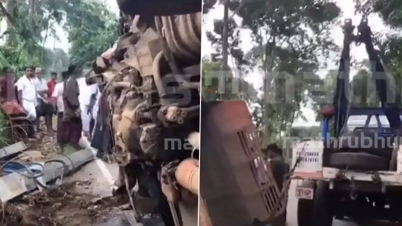Snake Inside Moving Lorry Video: कोट्टायम में सांप दिखने पर ड्राइवर का बिगड़ा बैलेंस, वाहन पलटा; कोई हताहत नहीं