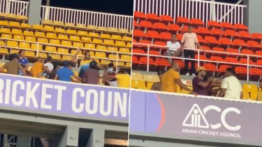 Fans Fight After IND vs SL Match Video: एशिया कप में श्रीलंका पर भारत की जीत के बाद प्रशंसकों में हुई झड़प, स्टेडियम में जमकर की मारपीट, देखें वीडियो