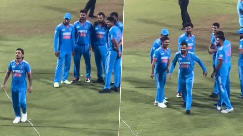 Ishan Kishan Mimics Virat Kohli's Walk: खिताबी मुकाबला जीतने के बाद ईशान किशन ने मैदान पर उतारी विराट कोहली की नकल, 'रन मशीन' ने भी किया रिएक्शन, देखें वीडियो