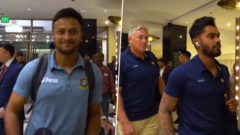 Sri Lanka and Bangladesh Cricket Teams Arrive in Lahore: एशिया कप में अफगानिस्तान के खिलाफ मैच से पहले लाहौर पहुंचीं श्रीलंका और बांग्लादेश की क्रिकेट टीमें, देखें वीडियो