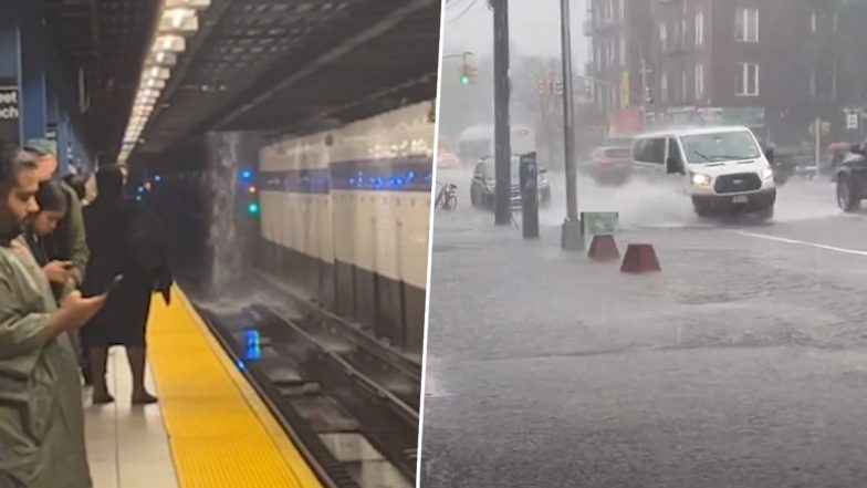 New York Rains: न्यूयॉर्क में बारिश का कहर, सड़कों पर भरा पानी, आपातकाल की घोषणा