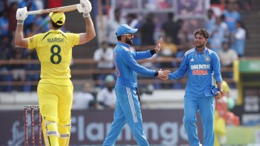 IND vs AUS 3rd ODI Live Score Update: ऑस्ट्रेलिया को लगा दूसरा झटका, शतक से चुके मिशेल मार्श, 96 रन पर बने कुलदीप यादव के शिकार