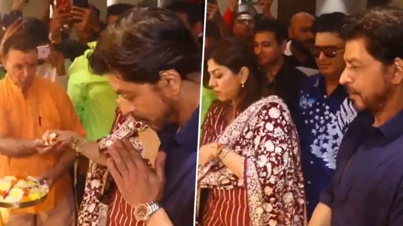 Shah Rukh Khan Visited T-series Office: शाहरुख खान गणपति दर्शन के लिए मुंबई में टी-सीरीज़ ऑफिस पहुंचे, देखें वीडियो