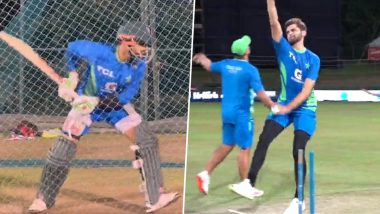 Pakistan Players Preparation Video: बाबर आजम, शाहीन अफरीदी समेत पाकिस्तान क्रिकेट टीम के खिलाड़ियों ने भारत के खिलाफ रोमांचक मुकाबले से पहले जमकर बहाया पसीना, देखें वीडियो