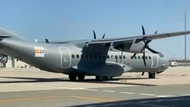 First Transport Aircraft of the Indian Air Force: भारतीय वायु सेना का पहला C-295 परिवहन विमान वडोदरा में हुआ लैंड