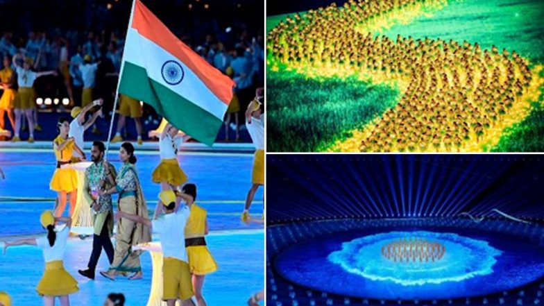 Hangzhou Asian Games 2023: ‘प्रदूषण रहित’ समारोह की झलक के साथ हांगझोउ एशियाई खेल हुए शुरु, हरमनप्रीत सिंह, लवलीना बोरगोहेन ने फहराया तिरंगा