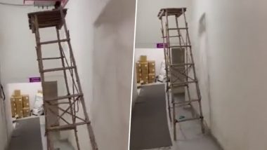 Scary Video: यूपी मेडिकल कॉलेज के पोस्टमॉर्टम हाउस में बांस की सीढ़ी अपने आप लगी चलने, डरावना वीडियो वायरल