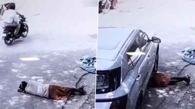 UP Shocker: कानपुर में सड़क के बगल में सो रहे शख्स पर ड्राइवर ने चढाई कार, वीडियो देखकर रोंगटे हो जाएंगे  खड़े