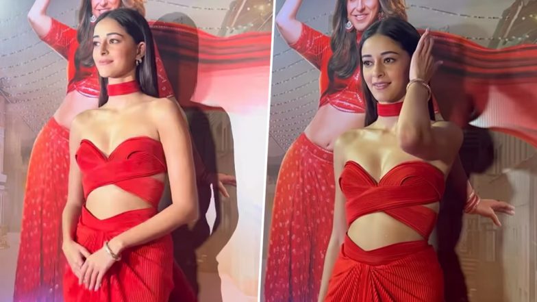 Ananya Panday Stuns in Red: अनन्या पांडे ने 'ड्रीम गर्ल 2' की सक्सेस पार्टी में रेड आउटफिट में बिखेरा जलवा, फिल्म ने वर्ल्डवाइड किया 116 करोड़ से अधिक का कारोबार (Watch Video)