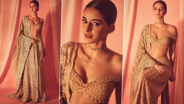 Ananya Panday ने सिजलिंग साड़ी पहन ढाया कहर, एक्ट्रेस की कातिल अदाएं देख फिदा हुए यूजर्स (See Pics)