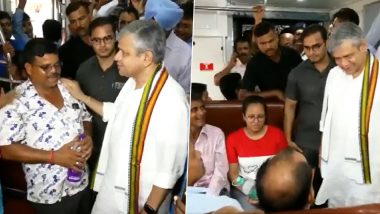 Ashwini Vaishnav Travels in Train: केंद्रीय रेल मंत्री अश्विनी वैष्णव ने भुवनेश्वर से कटक तक ट्रेन में की यात्रा, लोगों के जानें हाल- VIDEO