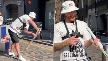 Ben Stokes Playing Street Cricket: लंदन में गली क्रिकेट खेलते दिखे इंग्लैंड के ऑलराउंडर बेन स्टोक्स, देखें वायरल वीडियो