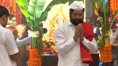Ganesh Chaturthi 2023: देशभर में गणेशोत्सव की धूम, महाराष्ट्र के सीएम शिंदे ने मुंबई में गणेश चतुर्थी के मौके पर अपने आवास पर की पूजा- अर्चना, देखें  VIDEO