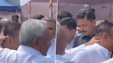 Nitish Kumar VIDEO: बिहार के सीएम नीतीश कुमार ने मजाक-मजाक में अपने ही मंत्री अशोक चौधरी की पकड़ ली गर्दन, देखकर लोग हैरान; वीडियो वायरल