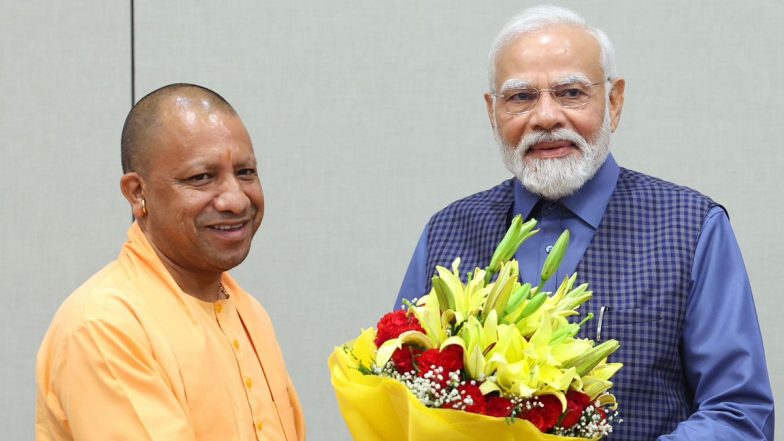 CM Yogi Meets PM Modi: सीएम योगी आदित्यनाथ ने पीएम मोदी से दिल्ली में की मुलाकात, राम मंदिर के निर्माण और अयोध्या के विकास कार्यों पर दिया प्रजेंटेशन