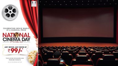 Movie Tickets at 99 Rupees: मूवी थिएटरों ने 13 अक्टूबर को घोषित किया राष्ट्रीय सिनेमा दिवस, 99 रुपए में मिलेगी किसी भी फिल्म की टिकट 
