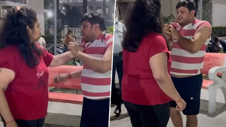 Dispute Over Dog in Noida: कुत्ते को लेकर हुए विवाद में महिला ने शख्स के साथ की अभद्रता, कॉलर पकड़ने के बाद नोचे बाल- VIDEO