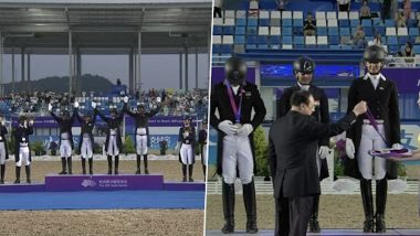 Equestrian Dressage Team Win Gold Medal: भारत की घुड़सवारी टीम ने पहली बार ड्रेसेज टीम ने एशियन गेम्स में जीता गोल्ड मेडल, देखें वीडियो