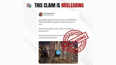 Fact Check: सोशल मीडिया पर दावा, दिल्ली में बारिश के बीच G20 समिट के आयोजन स्थल 'भारत मंडपम' में पानी भरा? PIB से जाने सच्चाई