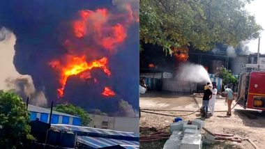 Punjab Factory Fire Video: मोहाली के केमिकल फैक्ट्री में लगी भीषण आग, 5 मजदूर झुलसे, 2 धमाकों से बढ़ी दहशत