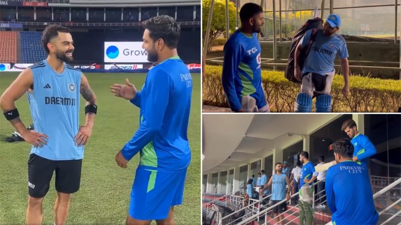 IND vs PAK Asia Cup 2023: एशिया कप में भारत और पाकिस्तान मैच से पहले एक दूसरे से मिले दोनों टीमों के खिलाड़ी, देखें वीडियो