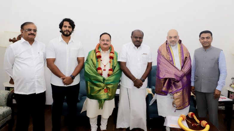 NDA में शामिल हुई JDS, अमित शाह और HD कुमारस्वामी की मुलाकात के बाद JP नड्डा ने किया ऐलान