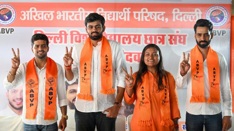 DUSU Election Results: ABVP ने दिल्ली यूनिवर्सिटी में लहराया जीत का परचम, अध्यक्ष पद समेत 3 सीटों पर कब्जा