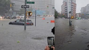 Flash Flood VIDEO: भारी बारिश से बेहाल अमेरिका! बाढ़ का वीडियो वायरल, न्यूयॉर्क की सड़कों पर पानी का सैलाब