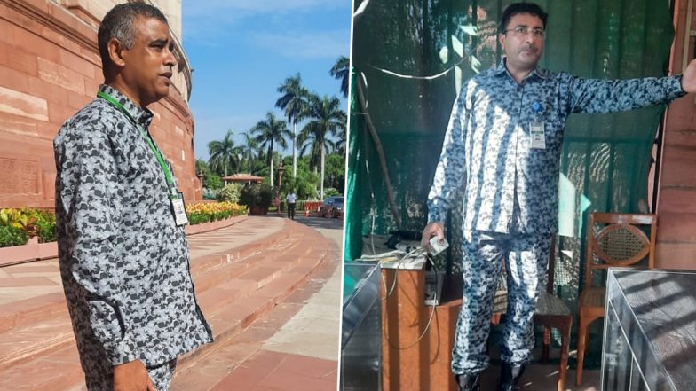 Parliament Security New Uniform: नए संसद भवन में आज से शुरू होगी सदन की कार्यवाही, नए ड्रेस में दिखे सुरक्षाकर्मी (See Pics)